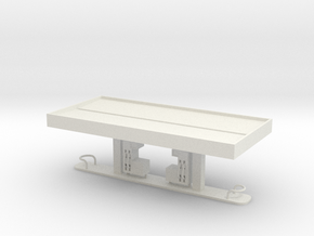 N Scale Gas Station WSF in White Natural Versatile Plastic
