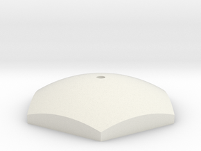 Model Kit Domed Hex Base - Medium - .2" Receptacle in White Natural Versatile Plastic