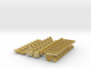 1/64 7200 Series Row Units, 8 pack, Conventional in Tan Fine Detail Plastic