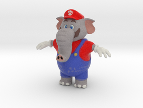 Super Mario Bros Wonder Elephant in Natural Full Color Sandstone