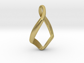 Swept Charm  in Natural Brass