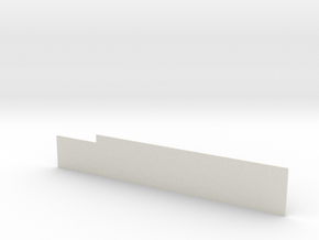 LAUS Backdrop Wall for Building 8 & 9 N scale in White Natural Versatile Plastic