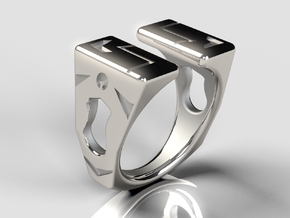 Ring Code in Polished Silver: 10 / 61.5