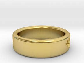 Gender Fluid Ring size 7 and a half in Polished Brass