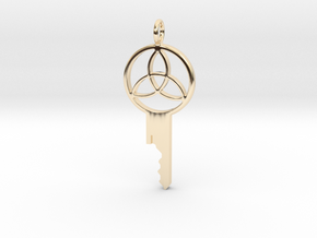 Chastity Key Design 4 - Precut for Kink3D Locksets in 14k Gold Plated Brass