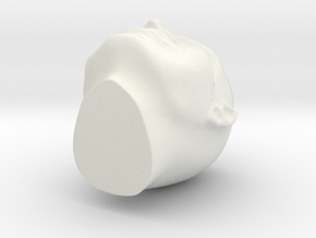 Head Sculpt Part 1 in White Natural Versatile Plastic