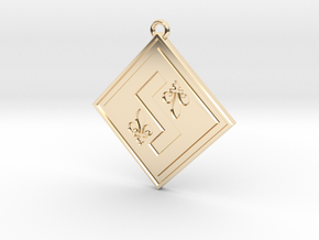 Individual Sovereignty Pendant - Quebec in 14k Gold Plated Brass