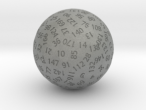 d179 Sphere Dice in Gray PA12