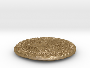 Uncharted: Spanish Gold Coin in Polished Gold Steel