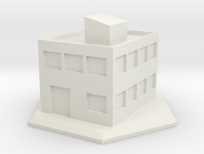 6mm - Small office building in White Natural Versatile Plastic