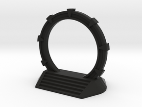 Gate Game Token (4cm) in Black Natural Versatile Plastic