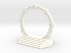 Gate Game Token (4cm) in White Processed Versatile Plastic