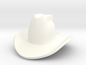 cowboy hat in White Processed Versatile Plastic