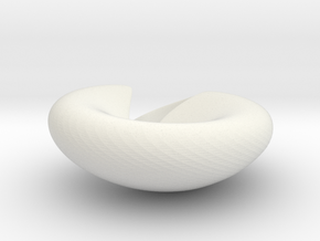 smooth Shell * small variant in White Natural Versatile Plastic
