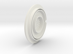 dino earpiece in White Natural Versatile Plastic