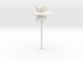flower10 in White Natural Versatile Plastic