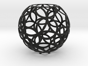 Dual circles (stereographic projection) in Black Natural Versatile Plastic