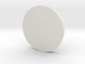 Circle - 2 in White Natural Versatile Plastic