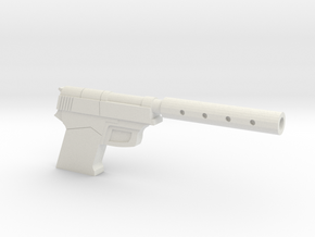 9mm with silencer in White Natural Versatile Plastic