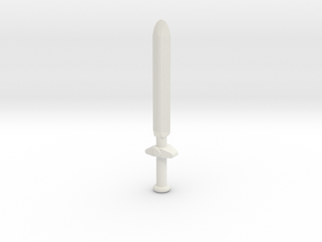 Sword, version 1 in White Natural Versatile Plastic