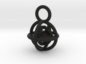 Ball Necklace in Black Natural Versatile Plastic