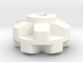 Pololu  6 Cog Wheel For Motor in White Processed Versatile Plastic