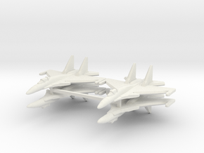 Su-37 1:700 x4 in White Natural Versatile Plastic