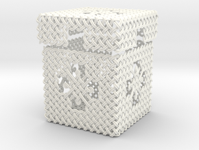 Woven Jewelry Box in White Processed Versatile Plastic