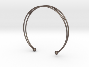 lacet in Polished Bronzed Silver Steel