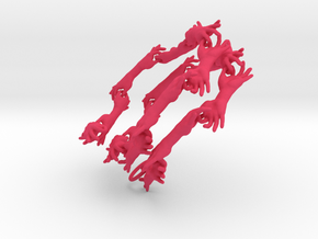 The OK Necklace in Pink Processed Versatile Plastic
