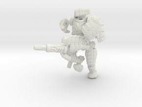 Mech suit with twin weapons.(8) in White Natural Versatile Plastic
