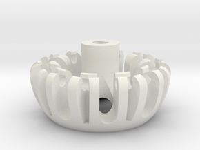 Omniwheel3 Main in White Natural Versatile Plastic