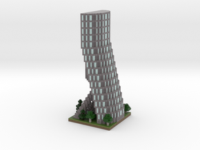 30x30 Tower04 (mix trees) (1mm series) in Full Color Sandstone