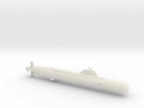 1/700 Yasen Class Submarine in White Natural Versatile Plastic