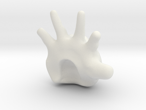 Gloved Painters Hand in White Natural Versatile Plastic