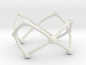 Frustrated Chain ring in White Natural Versatile Plastic