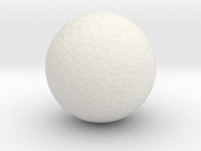 Golf Ball in White Natural Versatile Plastic