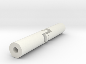Cardan coupling d 2mm in White Natural Versatile Plastic