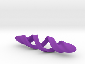 Double Spiral in Purple Processed Versatile Plastic
