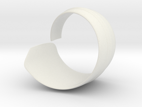 Spiral1 size6 in White Natural Versatile Plastic
