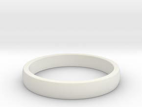 ID Ring in White Natural Versatile Plastic