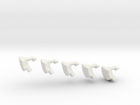 deeper cut nonagonal domino print 1 (2 of 2) in White Natural Versatile Plastic