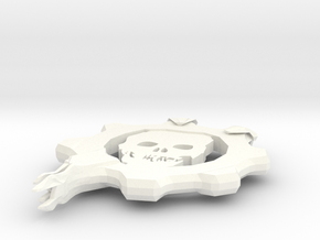 Gears Gear From Gears Of War in White Processed Versatile Plastic
