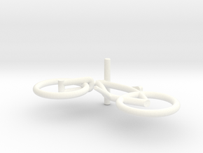 Minibike Bike Bycicle Mini in White Processed Versatile Plastic