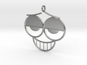The Grin Pendant/Earring in Natural Silver