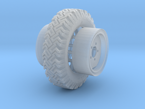 1/24 Australian Land Rover LRPV wheels in Tan Fine Detail Plastic