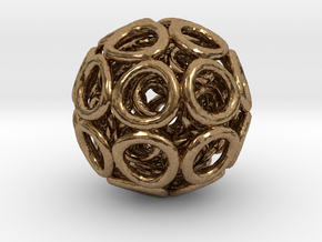 Hole Tri-ball in Natural Brass