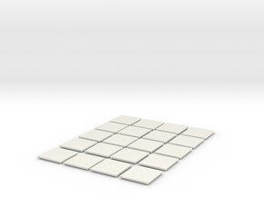 Mesh Tile Starter Pack in White Natural Versatile Plastic