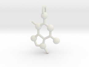 Chocolate Molecule in White Natural Versatile Plastic