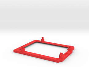 Low desktop stand for Arduino Uno / Leonardo / Yun in Red Processed Versatile Plastic